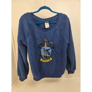 Harry Potter Ravenclaw Pajama Set Women's Size M Fleece Top Shorts